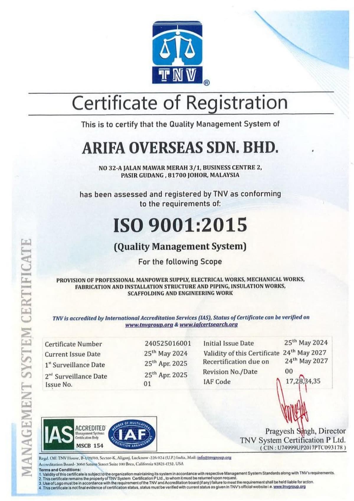 ISO 9001:2015 Certified